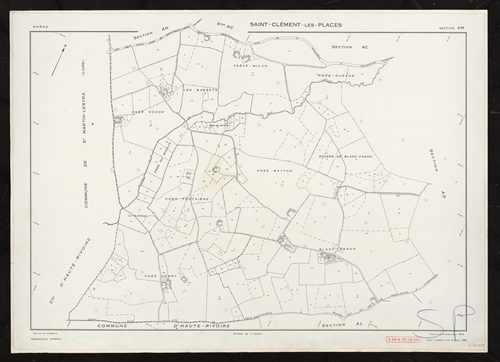 Section AM. Feuille renouvelée pour 1962.