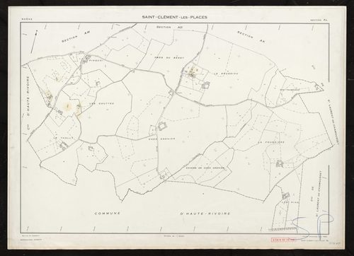 Section AL. Feuille renouvelée pour 1962.