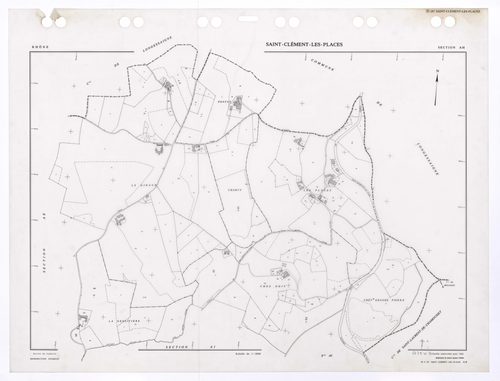 Section AH. Feuille renouvelée pour 1962. Edition à jour pour 1986.