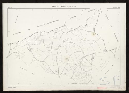 Section AB. Feuille renouvelée pour 1962.