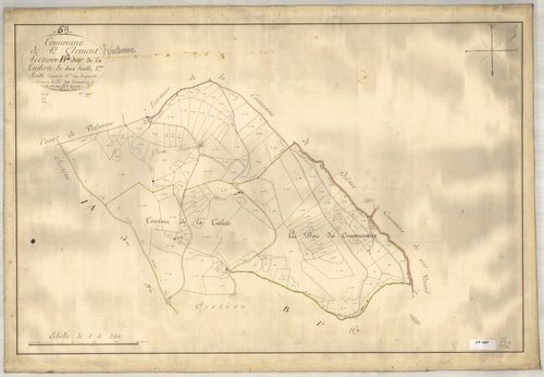 Section B dite de la Tuilerie, feuille n°2 (parcelles 139-290).