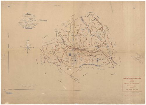 Tableau d'assemblage (TA). Plan révisé pour 1940.