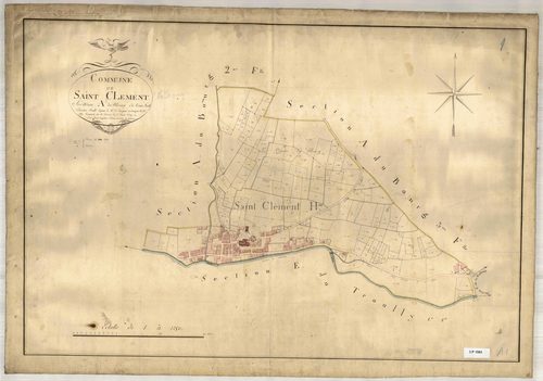 Section A dite du Bourg, feuille n°1 (parcelles 1-287).