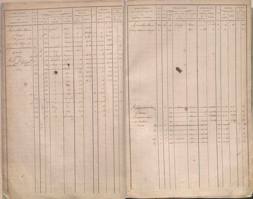 État de sections et matrice des propriétés foncières.