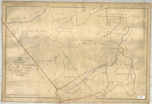 Section A dite du Bourg, feuille n°2 (parcelles 288-581).
