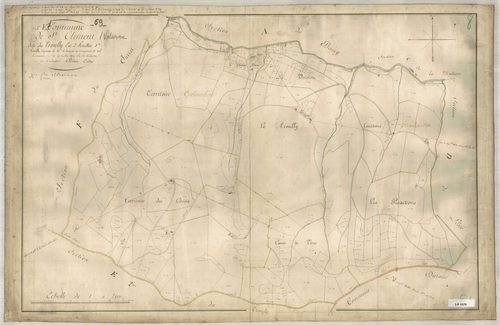 Section E dite du Troully, feuille n°1 (parcelles 1-306).
