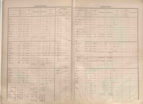 État de sections et matrice des propriétés foncières.