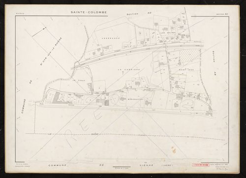 Section AC. Feuille renouvelée pour 1956.