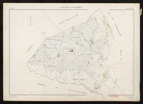 Section AD. Feuille renouvelée pour 1956.