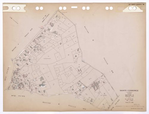 Section B feuille n°4. Plan révisé pour 1933. 2e édition à jour pour 1980.