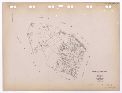 Section B feuille n°2. Plan révisé pour 1933. 2e édition à jour pour 1980.