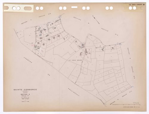 Section B feuille n°1. Plan révisé pour 1933. 2e édition à jour pour 1980.