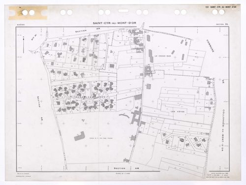 Section AL. Feuille renouvelée pour 1966. 3e édition à jour pour 1980.