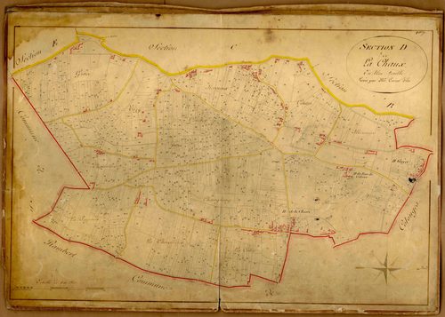 Section D dite de la Chaux, feuille unique (parcelles 1-1231).