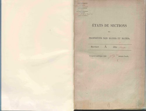 État de sections.