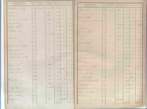 État de sections.