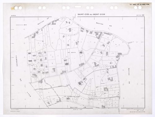 Section AN. Feuille renouvelée pour 1966. 3e édition à jour pour 1980.