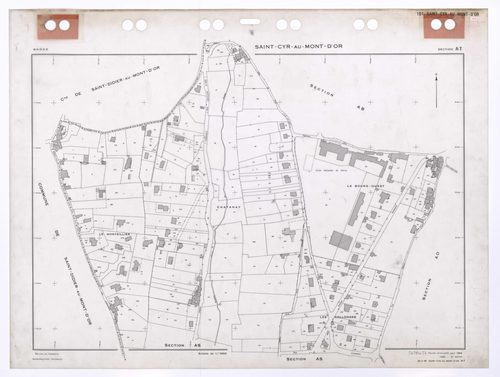 Section AT. Feuille renouvelée pour 1966. 3e édition à jour pour 1980.