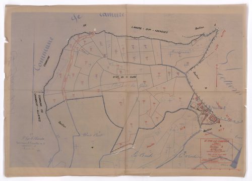 Section A 9e feuille (partie de l'ancienne 2e feuille). Plan révisé pour 1933.