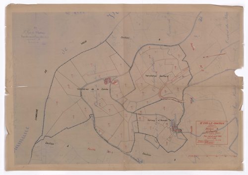 Section A 2e feuille (partie de l'ancienne 1ère feuille). Plan révisé pour 1933.