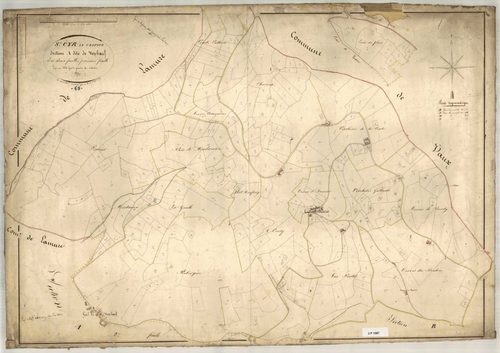 Section A dite de Vers-Boeuf, feuille n°1 (parcelles 1-355).
