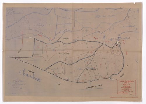 Section A 6e feuille (partie de l'ancienne 2e feuille). Plan révisé pour 1933.