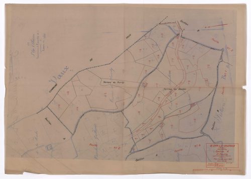 Section A 3e feuille (partie de l'ancienne 1ère feuille). Plan révisé pour 1933.