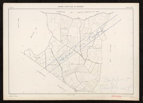 Section AE. Feuille renouvelée pour 1961.