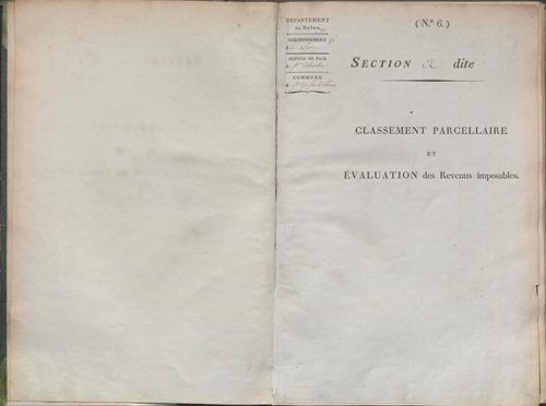 État de sections.