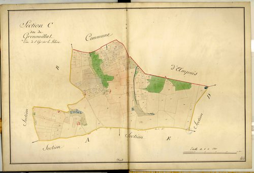 Section C dite du Grenouillat, feuille unique.