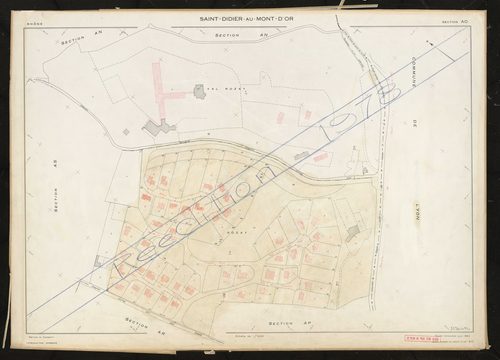 Section AO. Feuille renouvelée pour 1962. Réédition pour 1978.