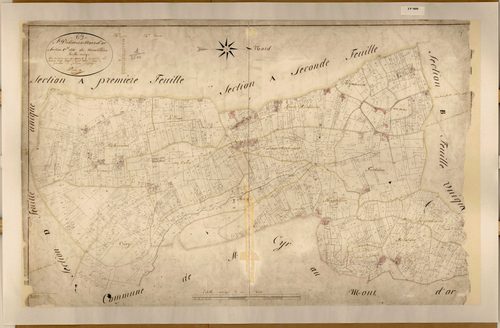 Section C dite de Montillier, feuille unique (parcelles 1-1337).