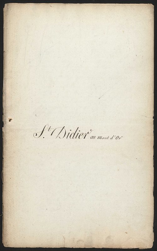 Saint-Didier-au-Mont-d'Or, 24 avril 1824.