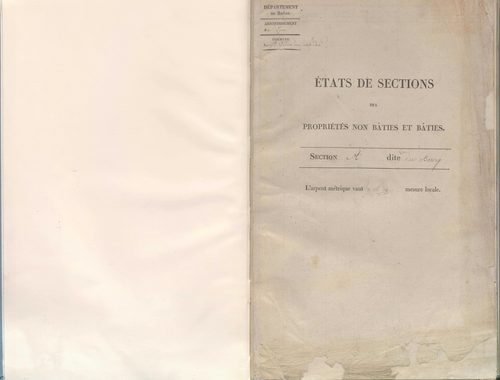 État de sections.