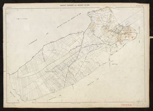 Section AI. Feuille renouvelée pour 1962. Réédition pour 1978.
