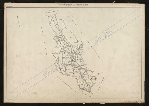 Tableau d'assemblage (TA). Cadastre révisé pour 1962. Réédition pour 1978.
