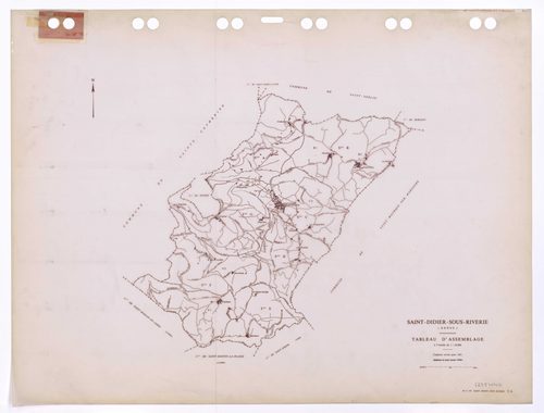 Tableau d'assemblage (TA). Cadastre révisé pour 1951. Edition à jour pour 1986.