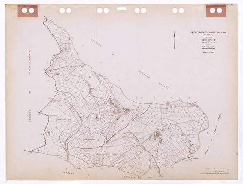 Section F feuille n°2. Feuille révisée pour 1951. Edition à jour pour 1986.