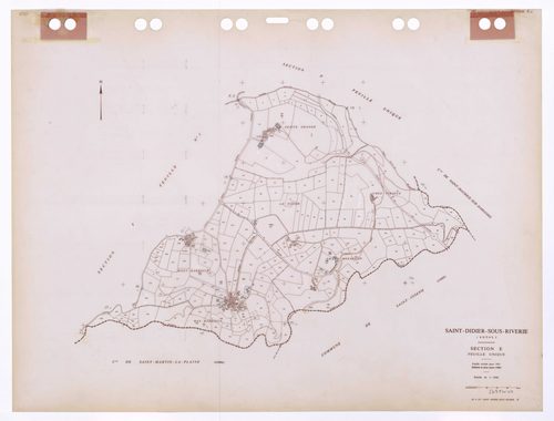 Section E feuille unique. Feuille révisée pour 1951. Edition à jour pour 1986.