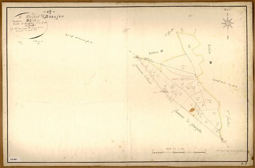 Section D dite de Tolot et Montclair, feuille n°2 (parcelles 168-200).