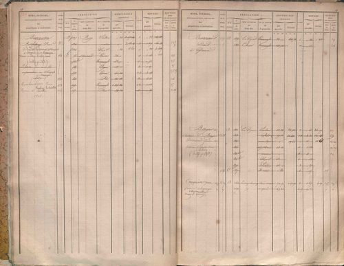 État de sections et matrice des propriétés foncières.