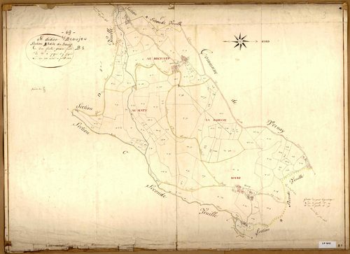 Section B dite du Bourg, feuille n°1 (parcelles 1-163).