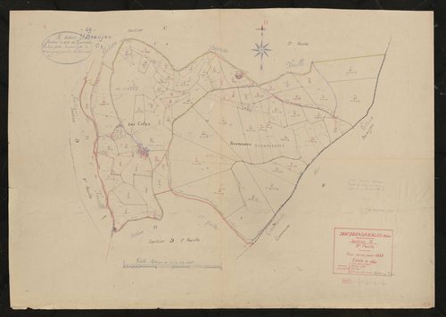 Section C 3e feuille (partie de l'ancienne section C). Plan révisé pour 1938.