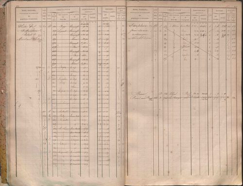 État de sections et matrice des propriétés foncières.