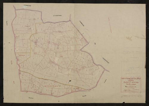 Section D dite de Néty feuille unique. Plan révisé pour 1948.