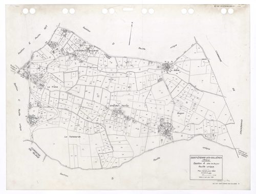 Section A dite de Buyon feuille unique. Plan révisé pour 1948. Edition à jour pour 1991.