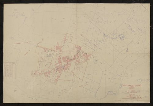 Section E 2e feuille (partie de l'ancienne feuille unique). Plan révisé pour 1947.
