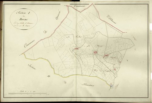 Section I dite du Bourg, feuille n°1 (parcelles 1-276).