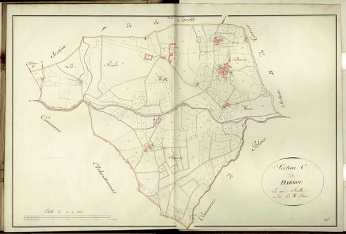 Section C dite du Darroux, feuille unique : section attribuée à Saint-Etienne-des-Oullières en 1867.