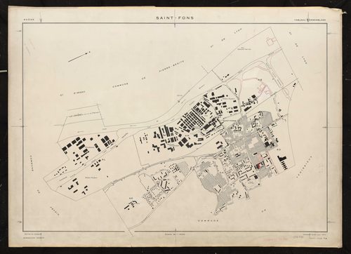 Tableau d'assemblage (TA). Cadastre révisé pour 1970.